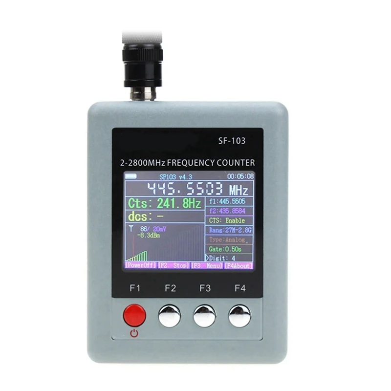 SF-103 Frequency Counter DMR Digital Signal Testable 2Mhz-2800Mhz CTCSS/DCS Frequency Meter US Plug