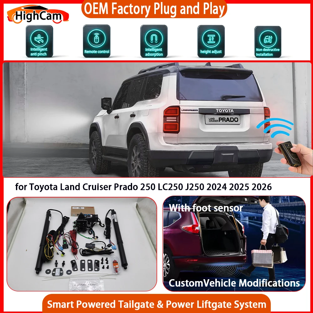 for Toyota Land Cruiser Prado 250 LC250 J250 2024 2025 2026 OEM Smart Powered Tailgate Power Liftgate Tailgate Power Lift Gate