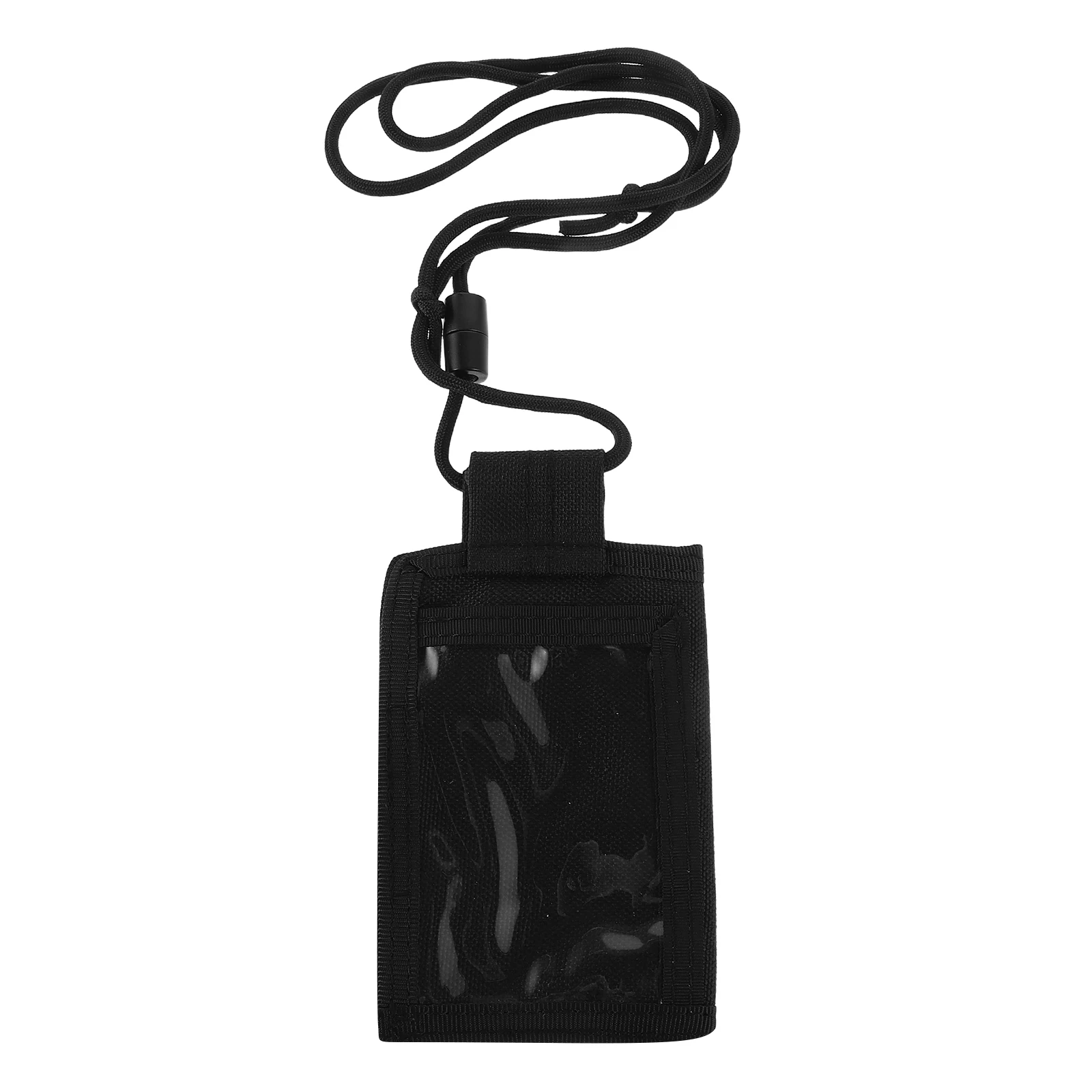 

1pc Waterproof Outdoor Id Card Holder Multifunctional Pvc Lanyard Wallet Travel Portable Badge Sleeve For Hiking Credit Cards