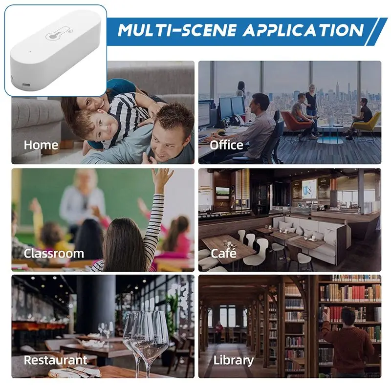 B84B-Sensor Wireless Connectivity User-Friendly App Smart Wifi Temperature And Humidity Sensor For Home Iot Device