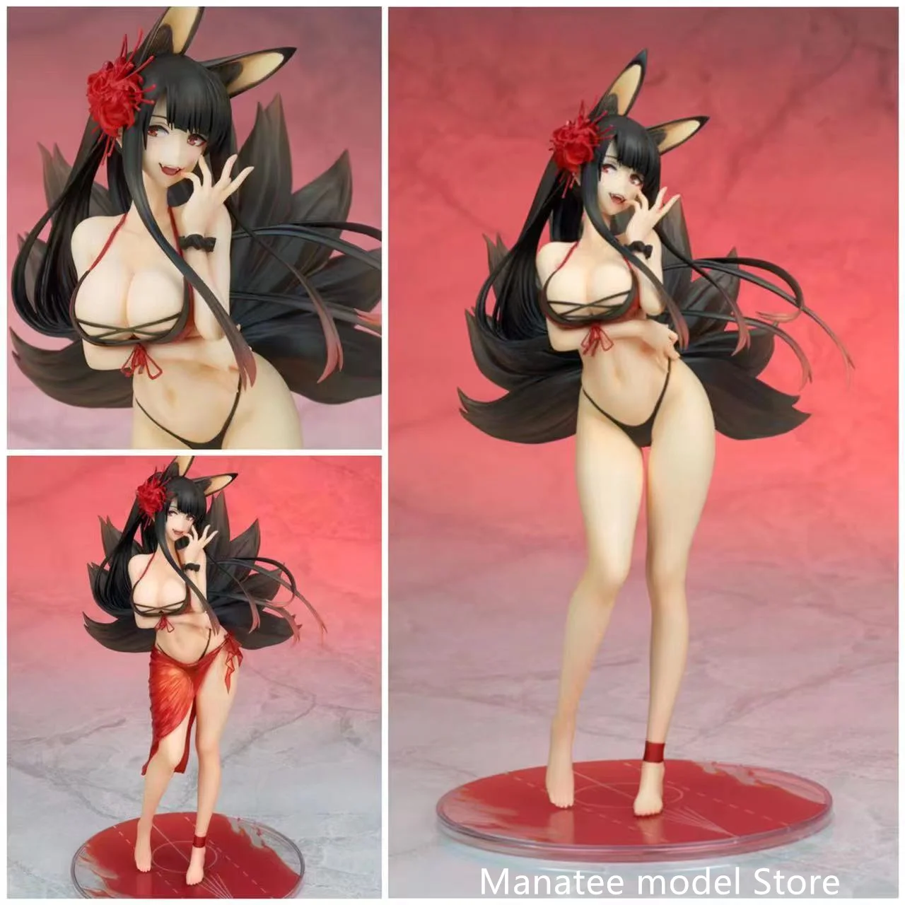 

100% Original:Game Azur Lane Akagi swimsuit style 24cm PVC Action Figure Anime Figure Model Toys Figure Collection Doll Gift