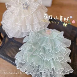 Spring/Summer Dog Cake Skirt Multi layered Lace Skirt Full Wedding Dress Sweet Pet Clothes Cat Skirt Teddy Princess Skirt