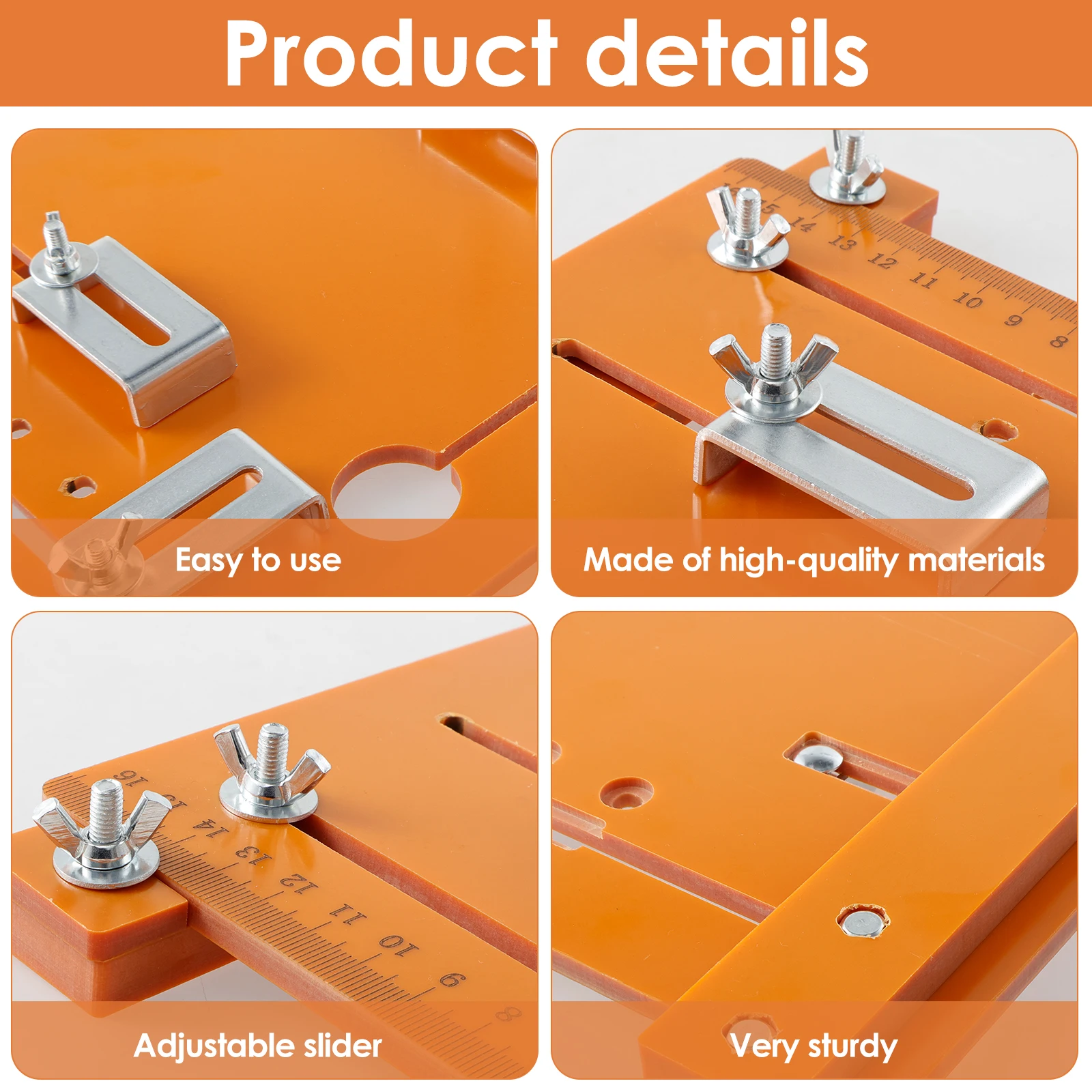 Circular Saw Guide Rail Bottom Plate 11.02×7.87/ 11.02×11.81in Bakelite Guide Plate Saw Base Woodworking Bench Accessories