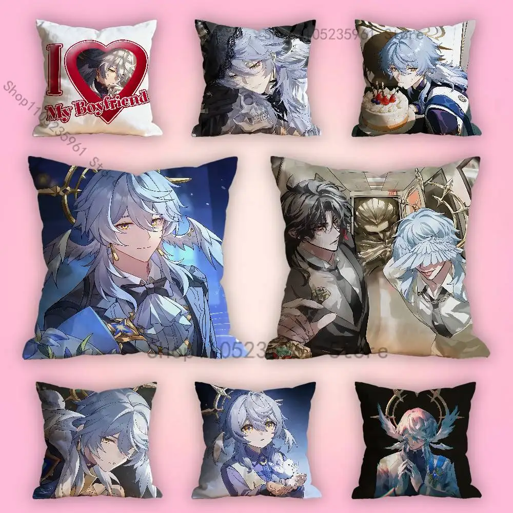 

Sunday Honkai Star Rail Pillow Cases for Bedroom Living Room Sofa Home Decor Polyester Cushion Cover with Zipper