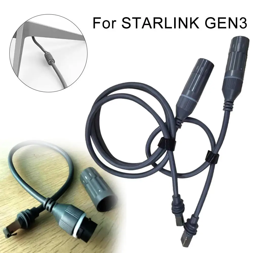 

For Starlink Gen3 Single Head Extension Cable RJ45 New Black Cable Hot Adapter A1D5