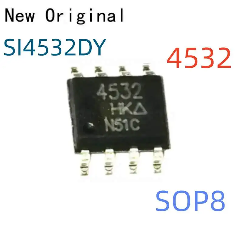 

New and Original Si4532Dy Sop8 N- and P-Channel 30-V (D-S) Mosfet