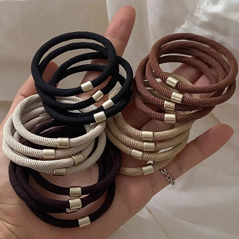 10/20PCS High Elasticity Black Hair Tie Headband For Women, Simple Hair Tie, Versatile, Durable Ponytail Headband Headpiece image 3