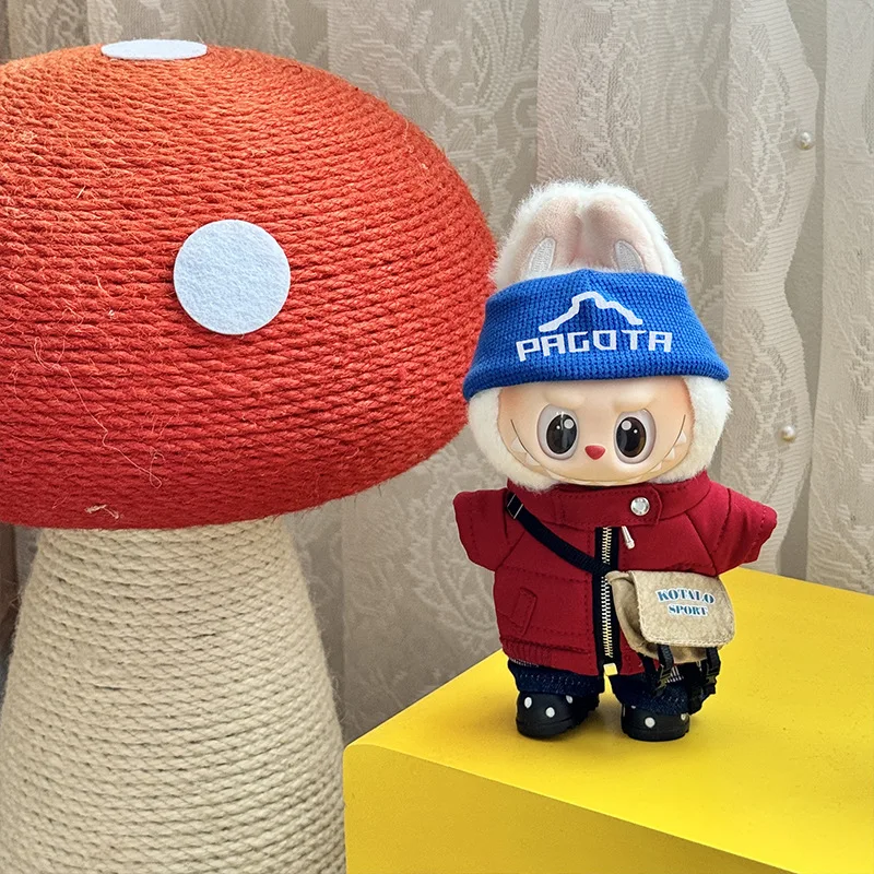 

17cm Labubu Doll Clothes Set Suitable For First Second And Third Generation Labubu Doll Clothes Cute Warm Clothing Accessories