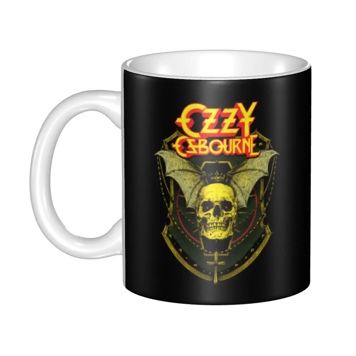 DIY Ozzy Osbourne Ceramic Mugs Customized Rock Band Heavy Metal Coffee Cups Creative Gift