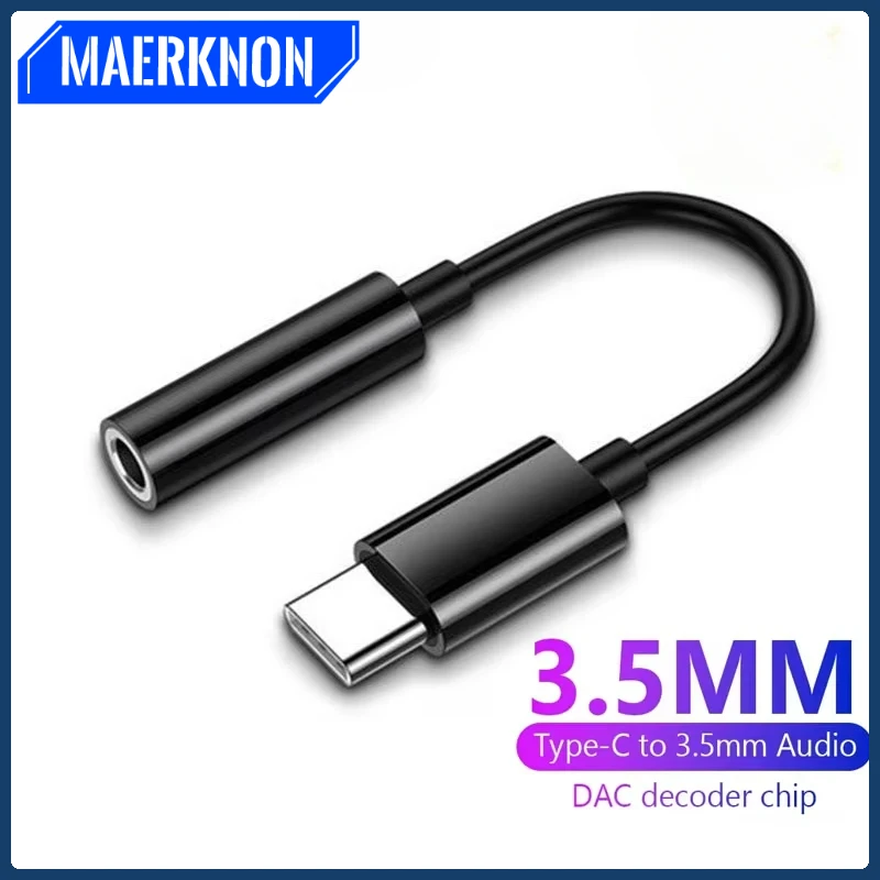 New USB Type C To 3.5mm Earphone Adapter AUX Audio Cable Adapter USB-C Adapter for Iphone Android Phone Huawei P20 and Earphone