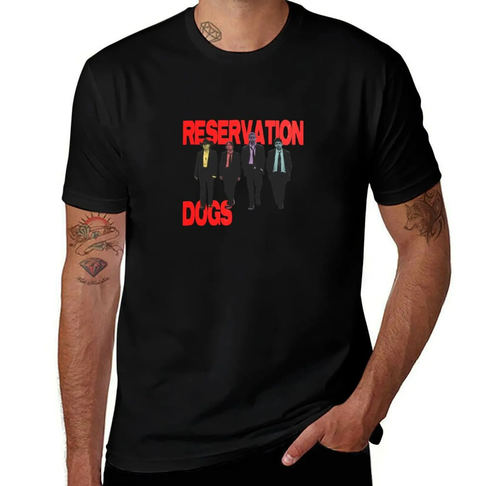 Reservation Dogs T-Shirt Plus Size Basic Cotton T-Shirt