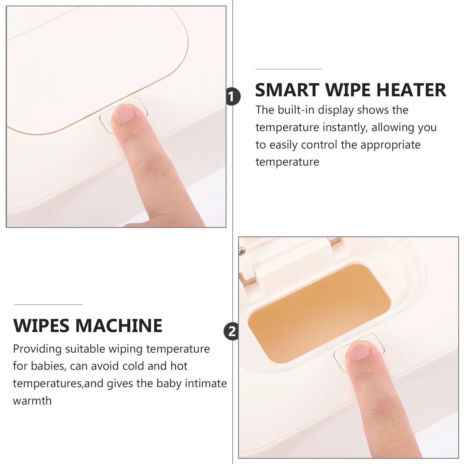 جهاز تدفئة الأنسجة المبللة للطفل، موزع مسح ذو سعة كبيرة، أداة تغيير الحفاضات المريحة، حامل هدايا للعناية بحديثي الولادة