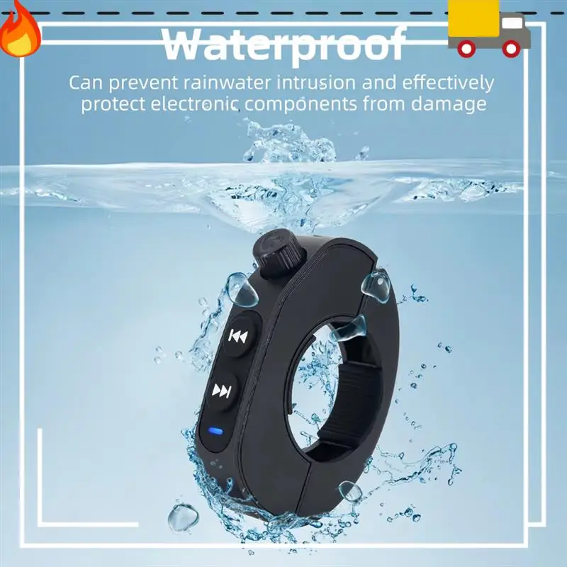 

Motorcycle Handlebar Bluetooth Remote, Wireless Media Controller, Waterproof Design For Biking