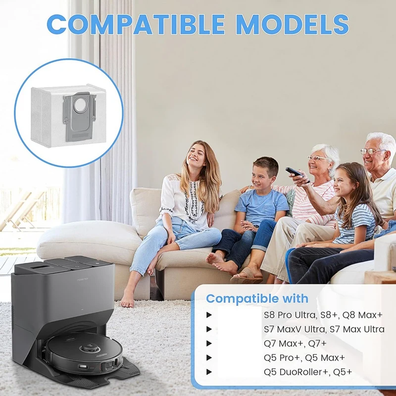 Worki na kurz A86I-20 kompatybilne z Roborock S7 Maxv Ultra, S7 Max Ultra, Q5+, Q5 Pro+, Q7+ Max+, Q8 Max+, S8+, S8 Pro Ultra