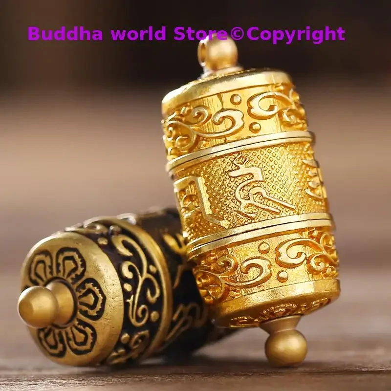 آسيا تايلاند التبت البوذية جيب شورانجاما تعويذة الكتاب المقدس تميمة آمنة حظا سعيدا بوذا البوذية قلادة نحاسية #4