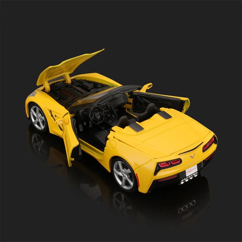 Maisto 1:24 Chevrolet 2014 Corvette Stingray AlloyกีฬารถDiecastsโลหะSuper Racingรถรุ่นของเล่นเด็กของขวัญ