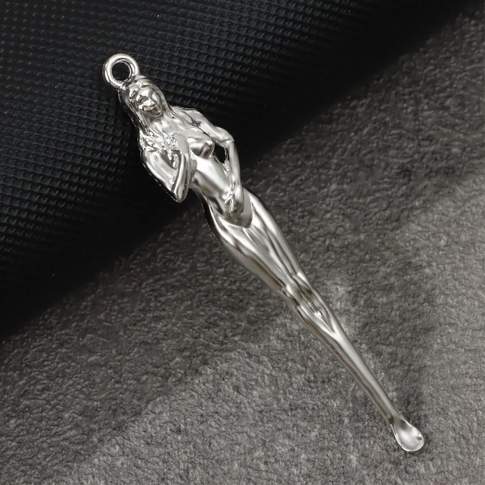 Retro Brass Carving Dragon Ear Spoons Ear Pick Ear Cleaning Tool Ear Pick Ear Wax Remover Curette Cleaner Keychain Pendants