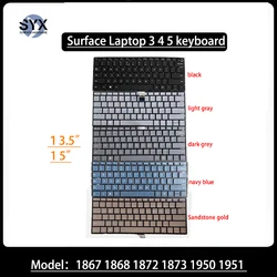Original laptop keyboard suitable for Microsoft Surface laptops 3 4 5 6 13 5 inches 15 inches 1868 1867 1872 1873 1950 brand new