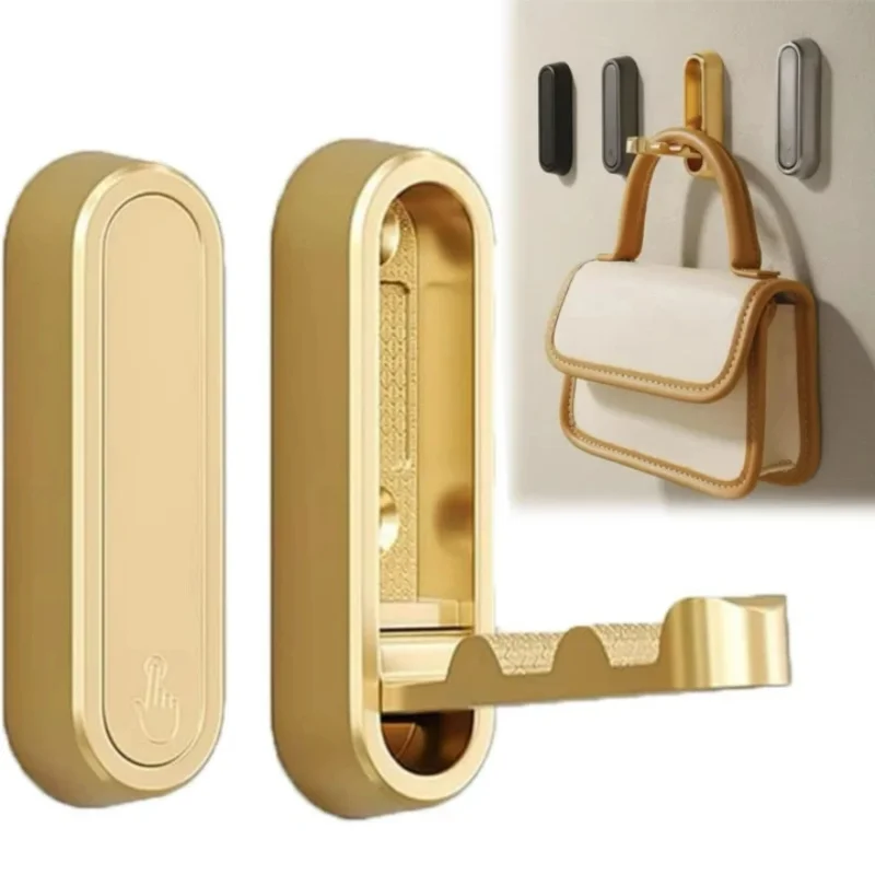 Versteckte Handtuchhaken, Kleiderschrank-Türhaken, Wandmontierte Badezimmer-Handtuchhalter, Klappbare Wandhaken, Eingangsbereich-Aufbewahrungsorganizer