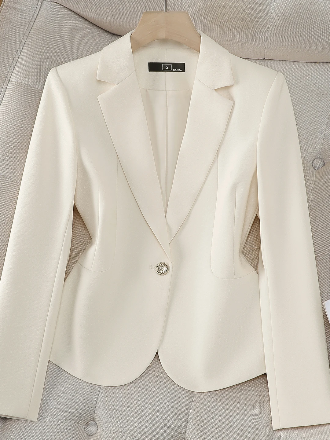 Elegant Professional Women's Suit Jacket Casual Fashionable Long Sleeve Spring New Arrival Polyester Fiber Commute Friendly