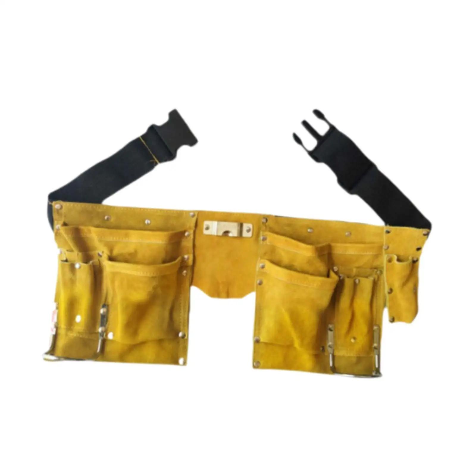 

Tool Storage Waist Bag with Multiple Pockets Practical Adjustable Belt for Technician Gardener Craftsmen Carpenter Housekeeping