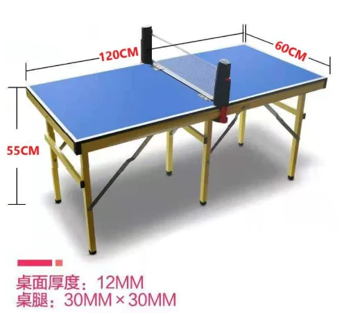 Small Portable Ping Pong Table Mini Foldable Indoor Table Tennis Table