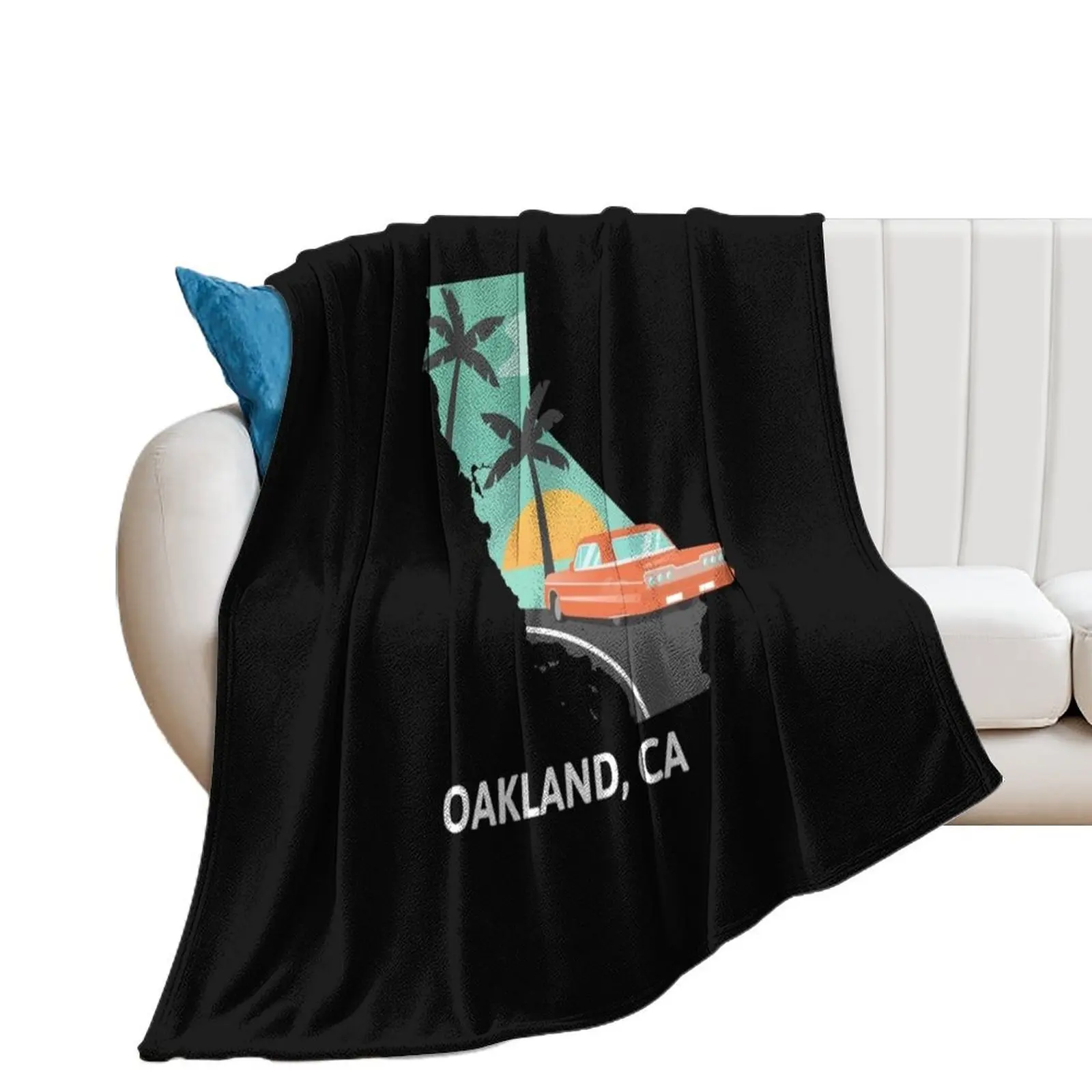 Oakland, CA Throw Blanket Tourist For Decorative Sofa Extra Large Throw Blankets