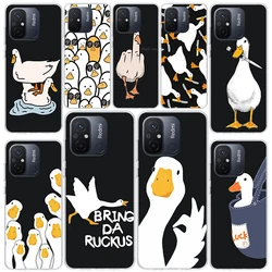 Cartoon Duck Goose Game Soft Silicone Phone Case For Xiaomi Redmi 12 12C 9 9A 9C 9T 10 10A 10C 8 8A 7 7A 6A 6 Pro S2 K20 K40 Cov