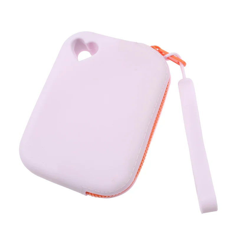 Small Square Silicone Cosmetic Storage Bag Travel Data Cable Earphones Portable Cosmetic Waterproof Organizer