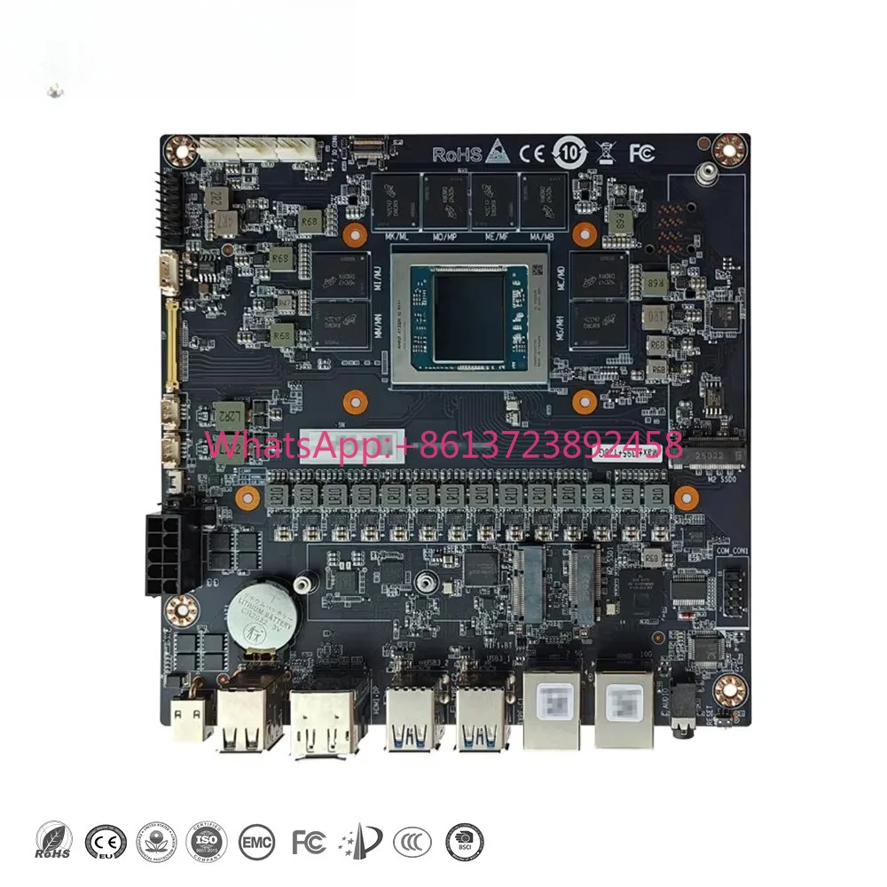 AMD Ryzen AI Max + 395 CPU main board four-screen display dual channel LPDDR5x 8000MT/s memory different display 8000MT/s memory