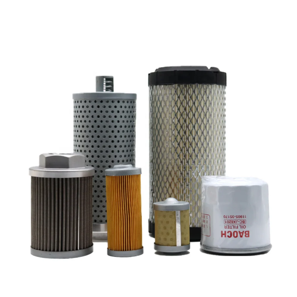 

Mini Excavator for Yanmar 15-2 Yanmar 17 Machine Filter Wood Filter Oil Water Hydraulic Oil Inlet Hydraulic Oil Return Filter