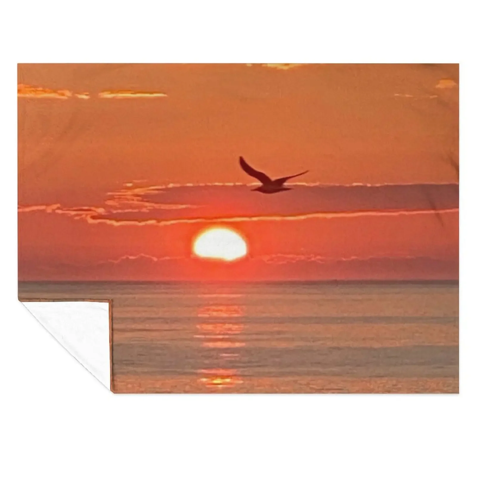 

Seagull Sunrise Throw Blanket Multi-Purpose Extra Large Throw Travel Sofa Throw Blankets