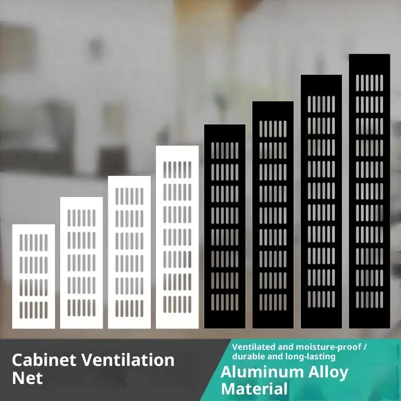 

Регулируемая алюминиевая вентиляционная решетка: дышащая, прочная, для самостоятельной установки на шкаф или стену, длина 50-500 мм