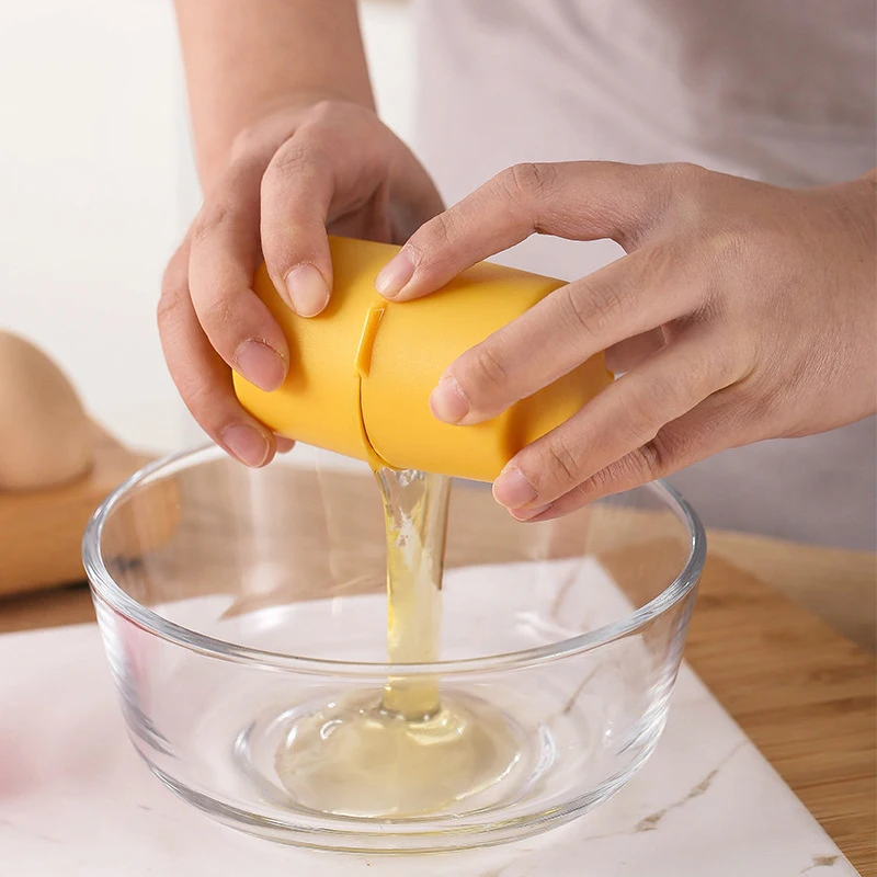 Alat pemisah telur, telur cangkang telur genggam pembuka dapur alat pemotong telur portabel untuk dapur rumah