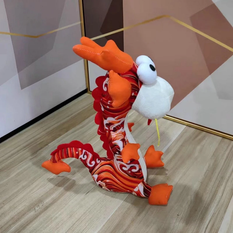 

HW-el2024 Chinese Dragon Plush Stuffed Animal,11In Stuffed Dragon Plush Bulk,Dragon Plush Toy,Stuffed Dragon for Kids Gift