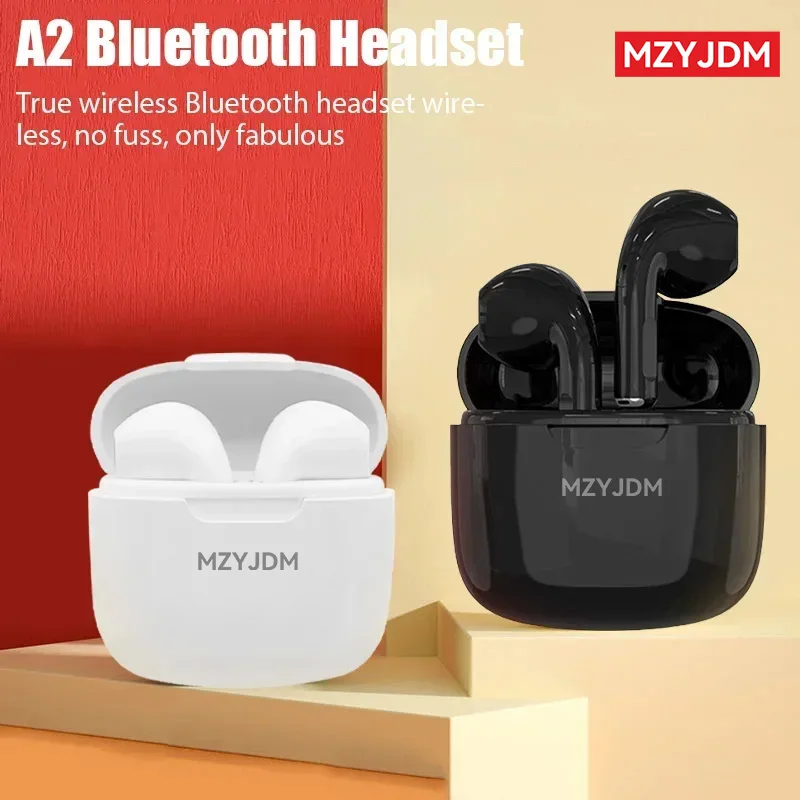MZYDM TWS سماعات لاسلكية A2 Pro بلوتوث 5.3 سماعات رياضية للحد من الضوضاء داخل الأذن سماعات مقاومة للماء مع ميكروفون