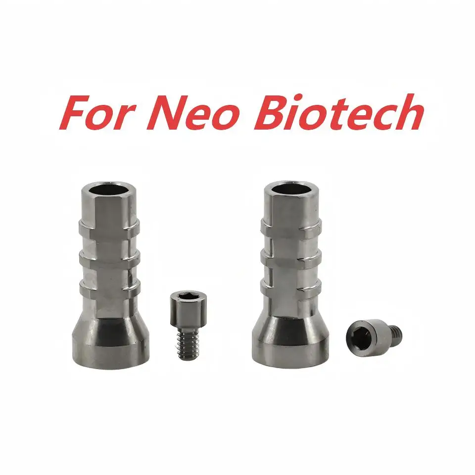 Dental Implant Multi-Unit Temporary Coping Non-Engaging Engaging Titanium Sleeve Screws Screw Retained Bridge Lab Supplies