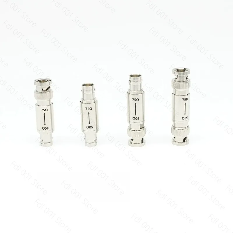 BNC Impedance Converter 50 Ohm to 75 Ohm Adapter BNC Male to BNC Female Connector 75 Ohm to 50