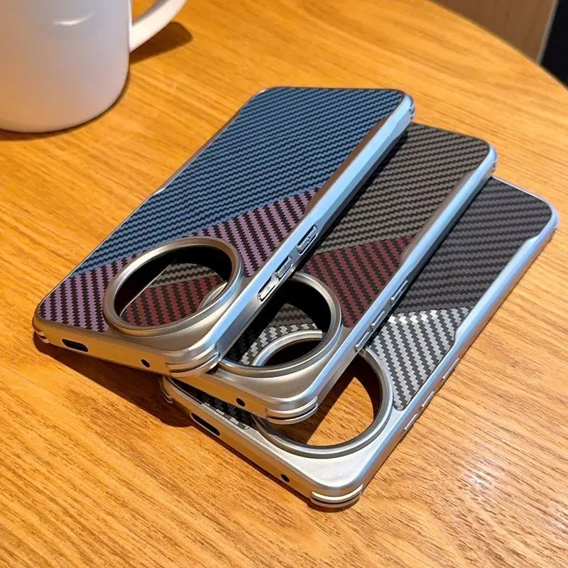 적용 가능한 레드미 k80 얼티밋 에디션 폰 케이스 포코 F7 울트라 마그네틱 카본 파이버 샤오미 15프로