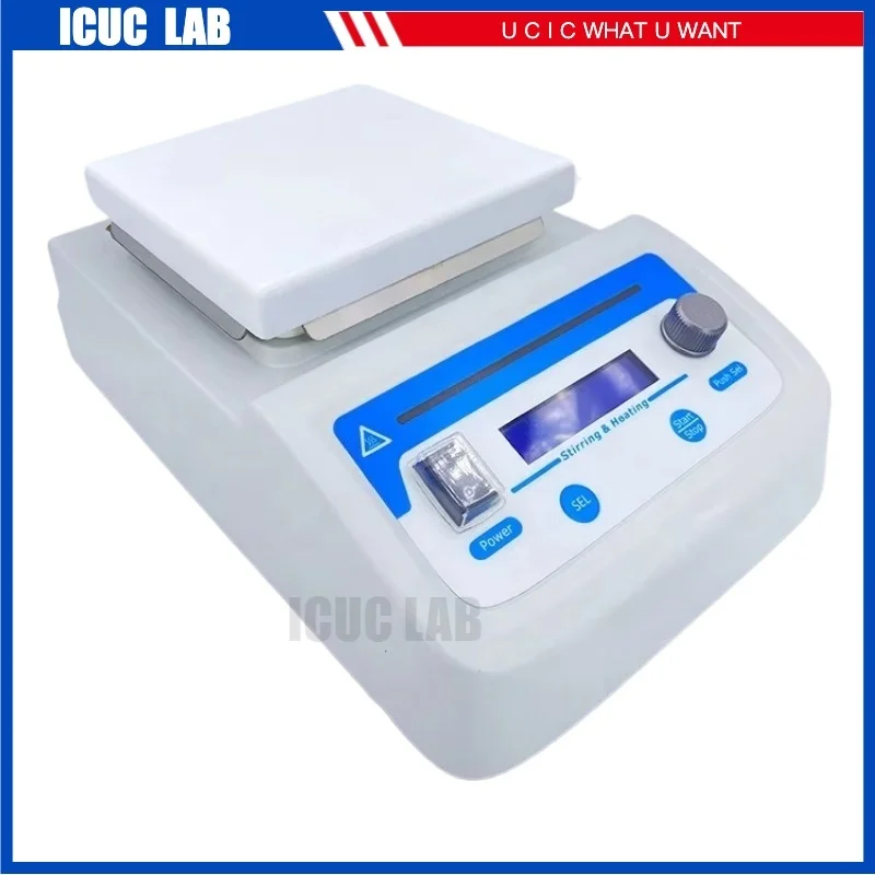 

3L Lab Chemical Heated Heating Magnetic Stirrer with Max. Stir Bar 50mm Max Capacity 3L with External Sensor MS350-H
