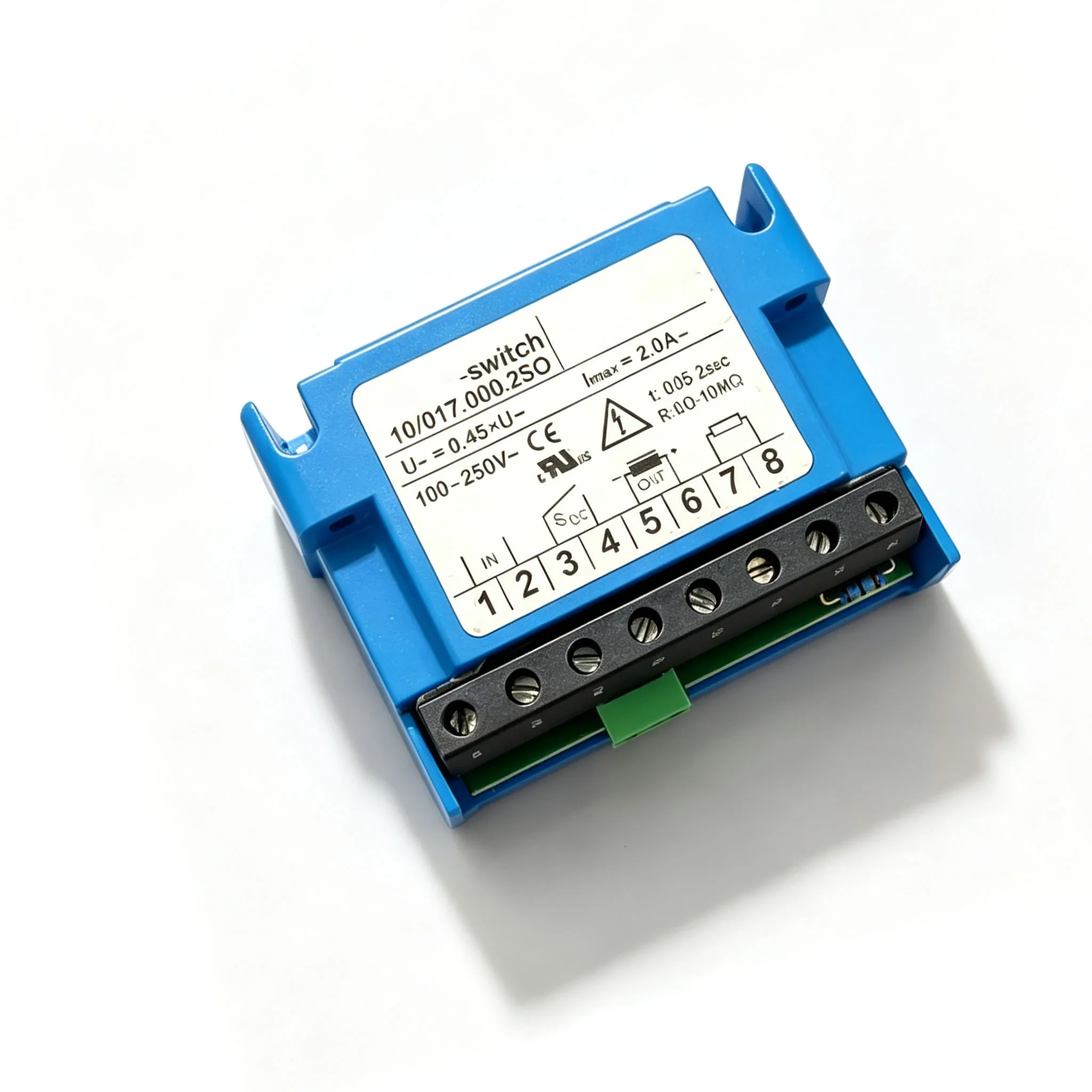 10/017.000.2SO 2A 250V AC Industrial Control Relay Switch Module Certified for Automation Panel Safety Circuit