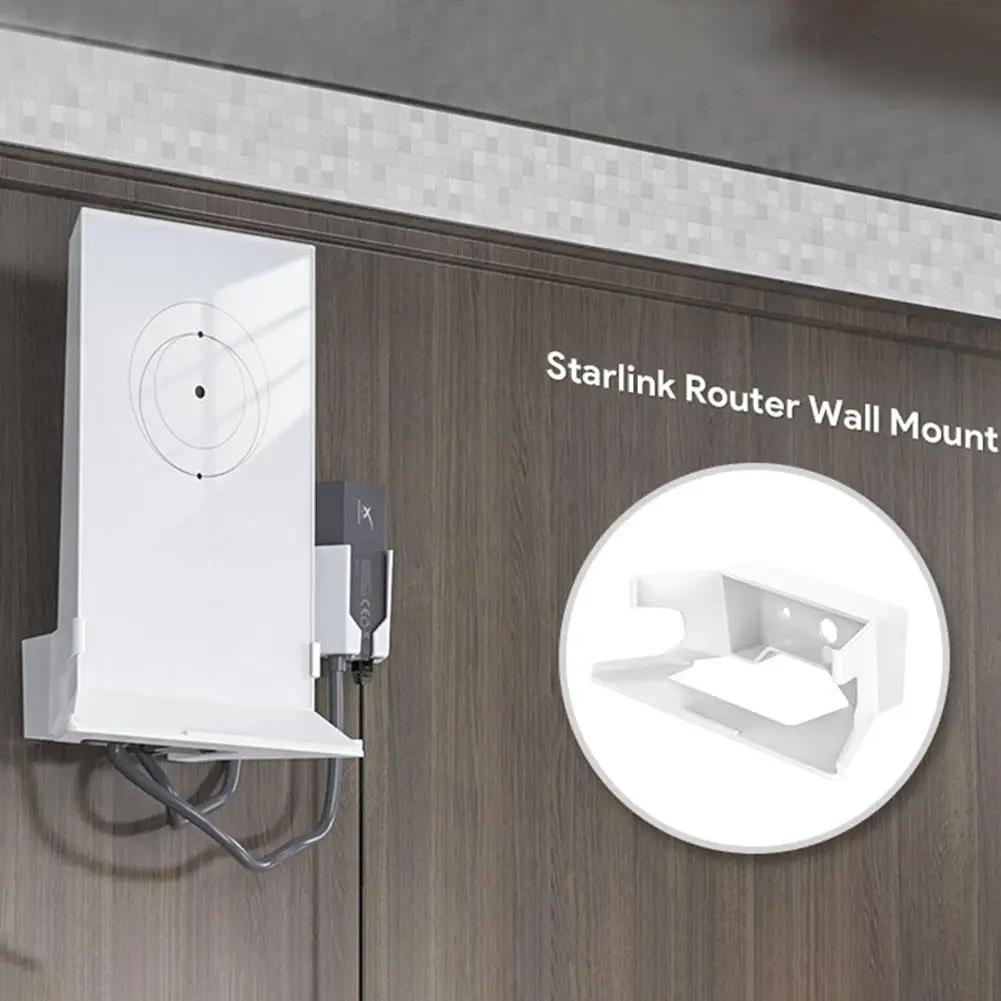 for StarLink Wall Mount Stand Router Rack For Star Link Internet Kit Brackets Holder for StarLink Mesh Router V2 O7h9