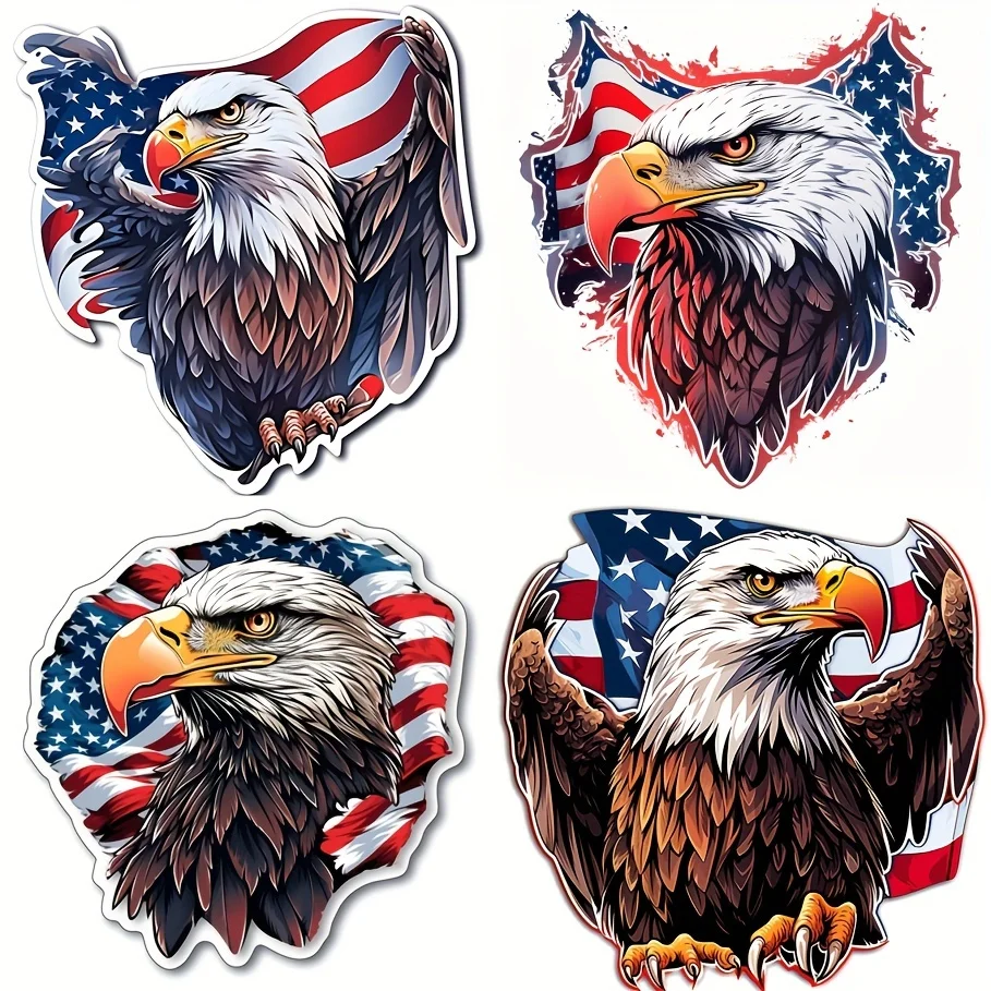 

Show patriotism in 4-in-1! This bold Condor American Flag waterproof vinyl decal is perfect for your car, truck, motorcycle
