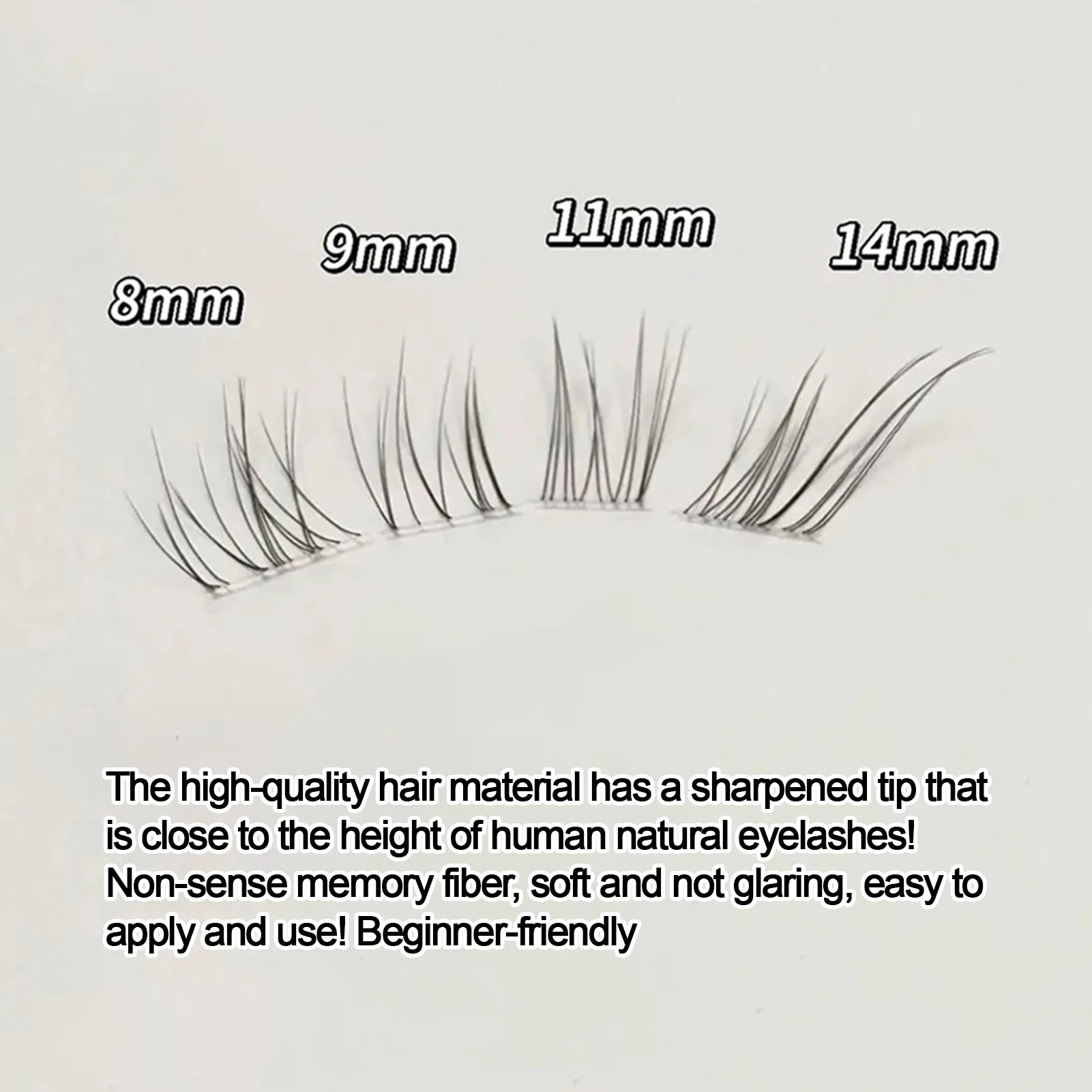 C حليقة 8-14 مللي متر لتقوم بها بنفسك مجموعات الرموش الثعلب على شكل يطير Wispy لتقوم بها بنفسك مجموعات الرموش الطبيعية لاش تمديد الرموش وهمية هزلية