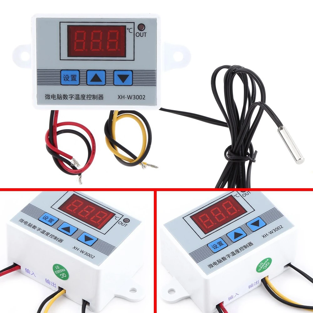 Contrôleur de température régulateur de température numérique contrôle de Thermostat avec capteur de sonde