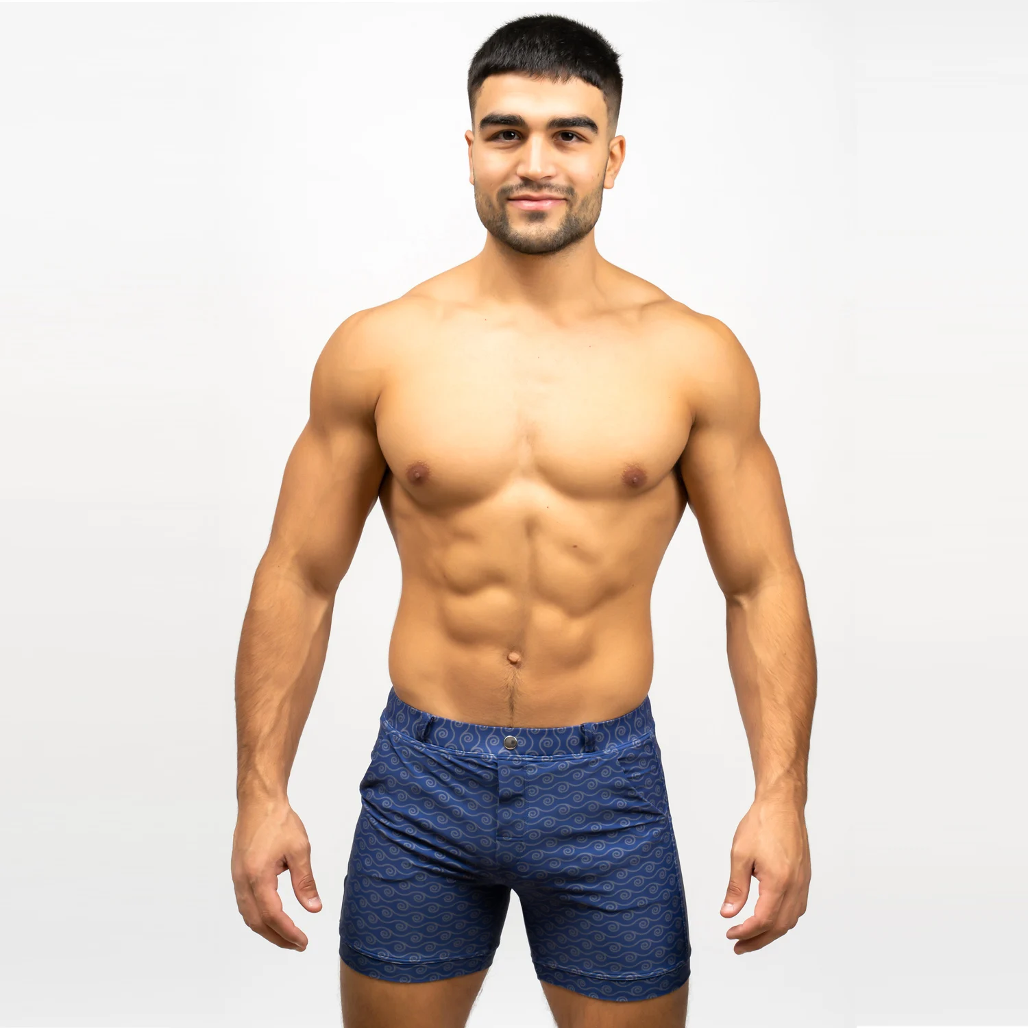 TADDLEE − Maillot de bain pour hommes, boxer, coupe carrée, avec poches