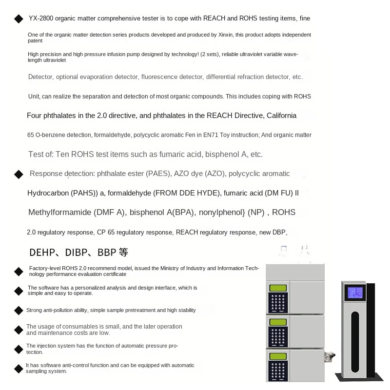 Desktop Rohs 2,0 halogen freier Detektor Instrument zur Erkennung schädlicher Substanzen