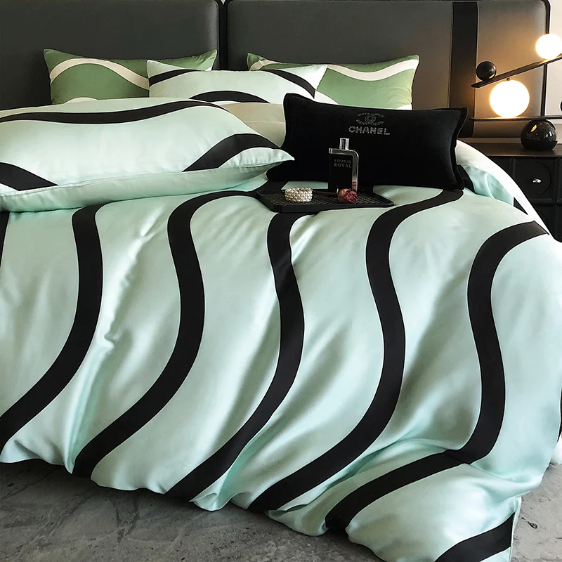 New 2025 High - End 100% Tencel Bedding Sets - Natural, Queen Size