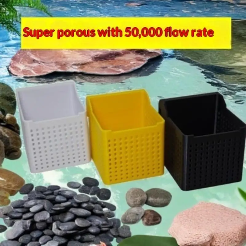 * Fish Tank Water Change Dispenser, Hang-On Buffer Filter Box, Aquarium Water Flow Diffuser, Protect Aquascape From Water Impact