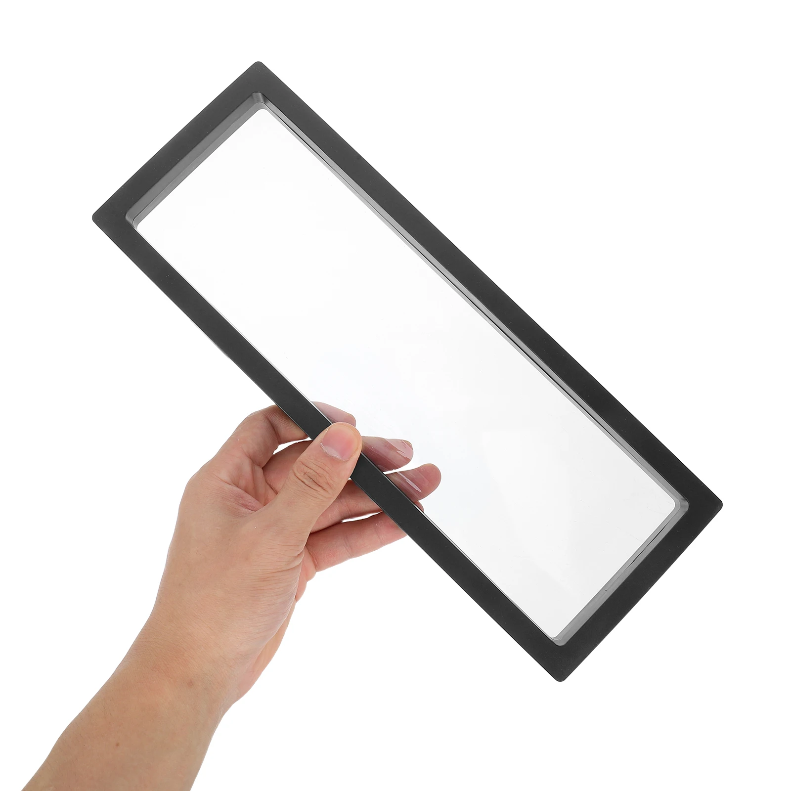 

3D Floating Frame Transparent Display Case Jewelry Coin Medal 3D Display Box Shadow Box 11X30Cm Black Plastic Pe Film Material